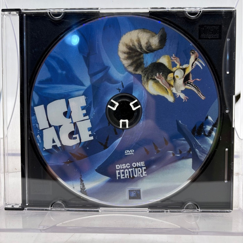 Ice Age DVD 2002 Disc One Feature Film Replacement Blue Sky Studios Scrat
